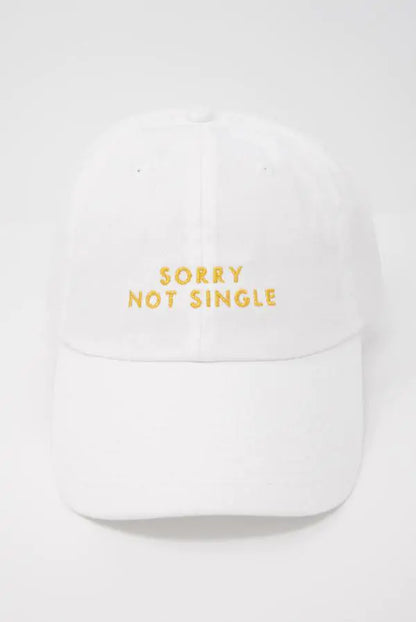 Sorry Not Single | Sorry Not Sorry - Bachelorette party dad hats